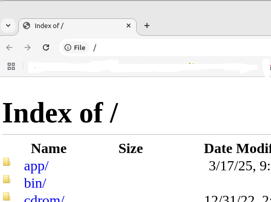 Chrome/Linux browser